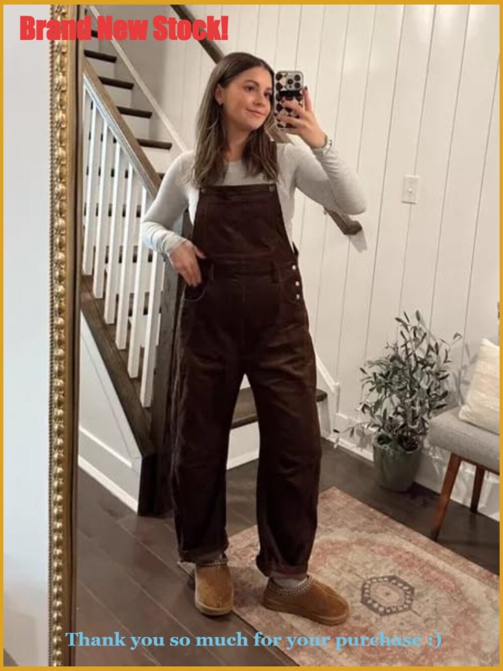 Corduroy Overalls Barrel Wide Leg Bib Adjustable Romper Jumpsuit Pockets - Picture 2 of 7